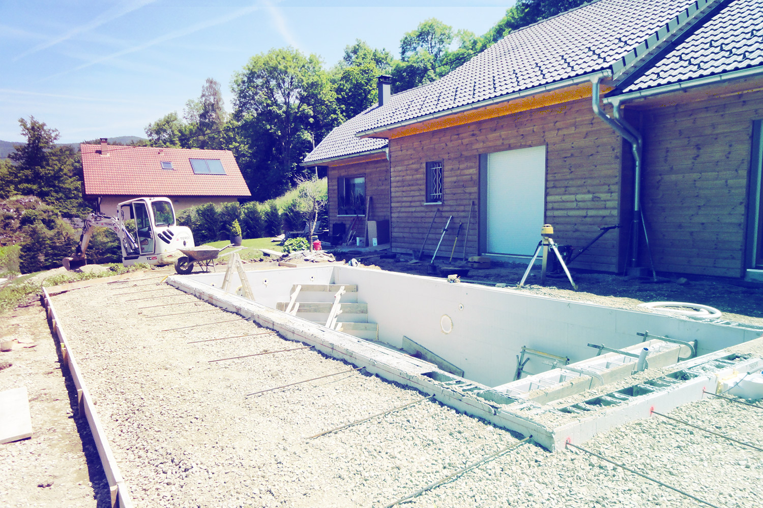 piscine terrassement drainage